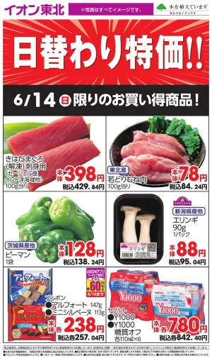 6/14日替わりのチラシ画像