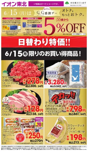 6/15日替わりのチラシ画像