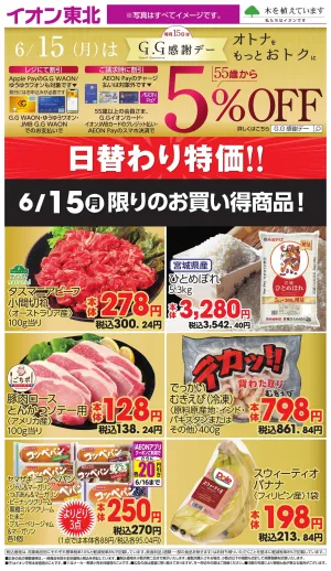6/15日替わりのチラシ画像