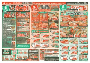お父さんありがとうスタミナセールのチラシ画像