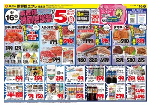 16日（火）は「お客様感謝祭」を開催！のチラシ画像