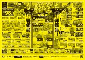 6/16〜6/19販売分のチラシ画像