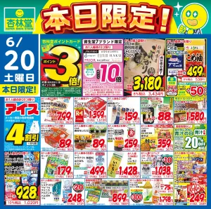 6/20日替りのチラシ画像