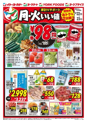 6/22(月)・6/23(火)のお買得のチラシ画像