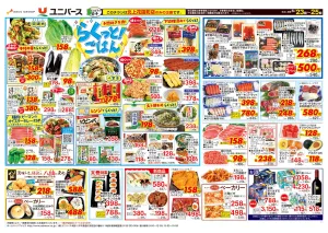 手間抜き万歳！らくっと！ごはんのチラシ画像