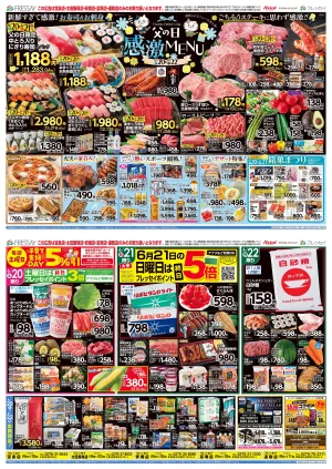 父の日　感激MENU（店舗限定）のチラシ画像