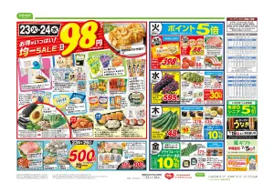 ９８円均一／初夏の丼祭りのチラシ画像
