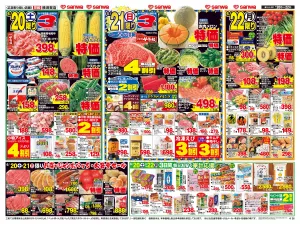 6/20日(土)〜6/22日(月) 家族で楽しむ父の日のごちそうのチラシ画像
