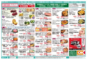 今週の商品情報紙のチラシ画像