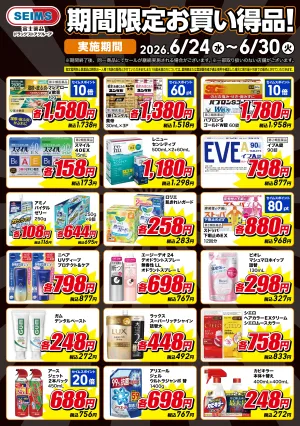 期間限定お買い得品！のチラシ画像