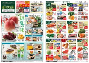 初夏の味のチラシ画像