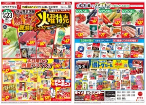 6月23日(火)〜6月26日(金)のチラシ画像