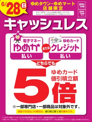 キャッシュレス5倍_のチラシ画像