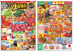 6月23日(火)〜6月24日(水)のチラシ画像