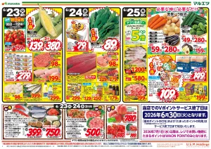 6月23日〜6月25日　チラシ情報のチラシ画像