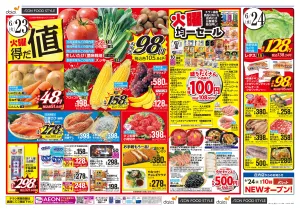 【火曜得だ値＋iAEON祭り】のチラシ画像