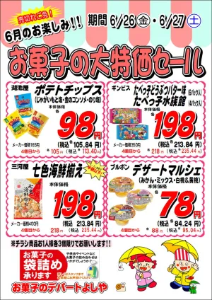 お買い得チラシ6月4週目のチラシ画像