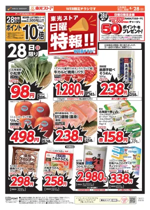 日曜特報!!のチラシ画像
