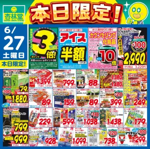 6/27日替りのチラシ画像