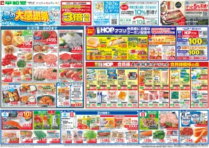6/27（土）〜夏の大感謝祭のチラシ画像