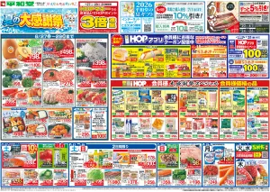 6/27（土）〜夏の大感謝祭のチラシ画像
