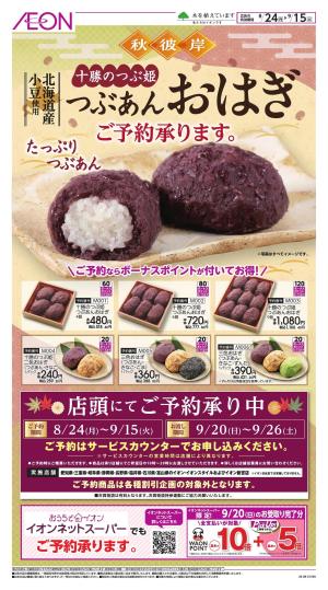 8/24～9/15のチラシ画像