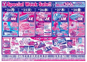 8/24-28　日替りご奉仕のチラシ画像