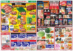 9月9日(水)～9月11日(金)号のチラシ画像