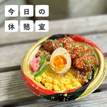 【今日の休憩室】スタッフのゴハンをのぞいちゃうコーナー「桜島どり使用の鶏つくねご飯」の巻