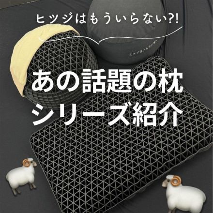 ＼是非体験してください！／あの話題の枕のシリーズを紹介♪