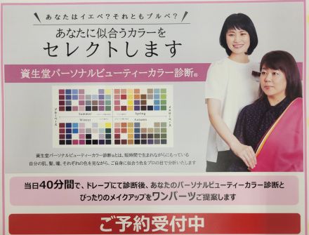 資生堂パーソナルビューティーカラー診断