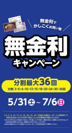 【エクセル】無金利キャンペーン