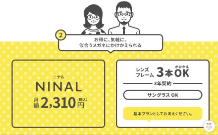 メガネの田中【定額サービス　NINAL【ニナル】】