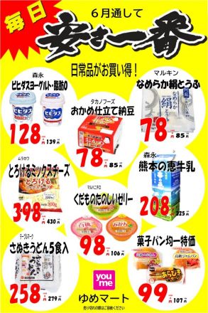 今月いっぱいこの価格！