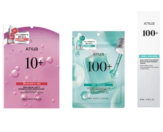 アヌア　ナイアシン10マスク、PDRNヒアルロン酸マスク 新規取り扱い情報！