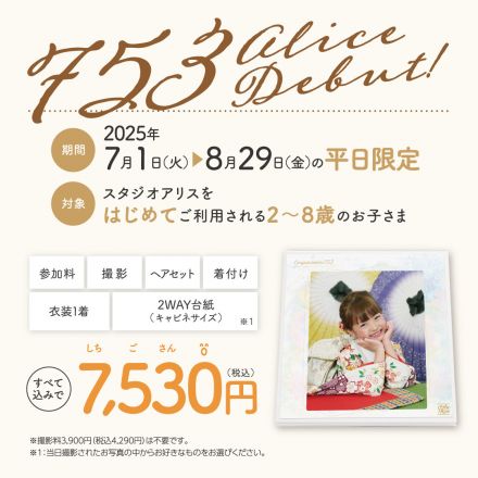 【七五三アリスデビュー】