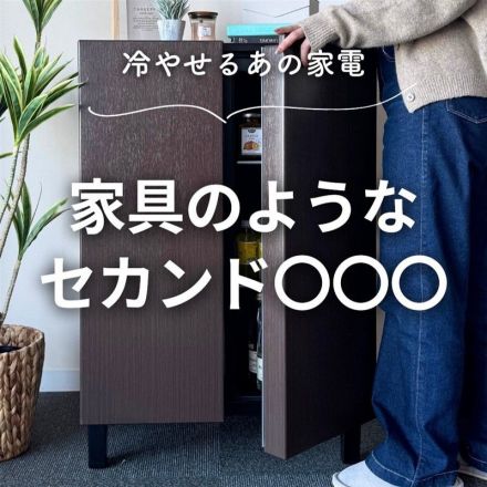 お洒落なチェスト？実は冷蔵庫！