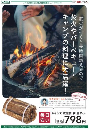 カインズの広葉樹 薪のご紹介