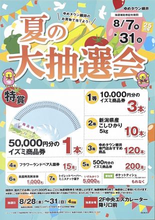 「夏の大抽選会」開催！