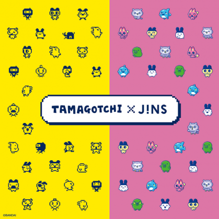 &lt;JINS&gt;メガネに発見！「JINS×たまごっち」発売！