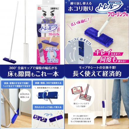 フローリングにもループTHE青いモサモサ