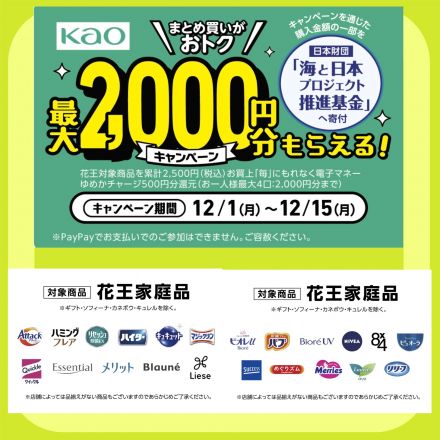 【全員当たる】花王キャンペーン開催中！