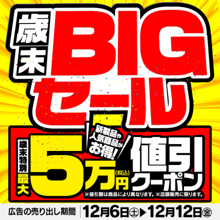 ＼＼歳末BIGセール／／