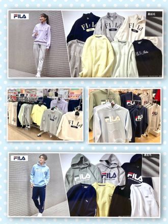 FILAと過ごすぬくもりスウェット。