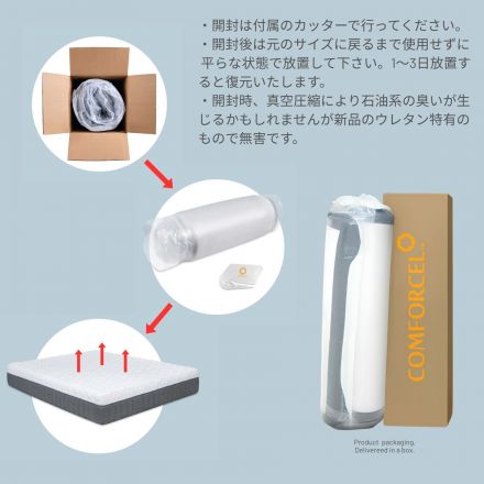 極上の寝心地と体圧分散。オールシーズン快適な新世代ハイブリッドマットレス。