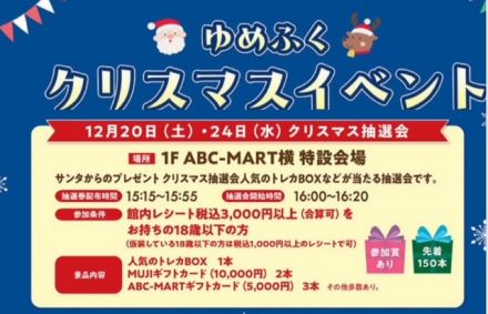 クリスマス大抽選会　開催