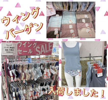 ウィングバーゲン入荷しました！