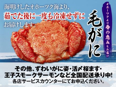 2026【オホーツクより春の恵みをお届け～毛がに】