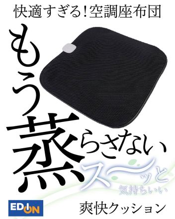 バッテリー内蔵の空調座布団