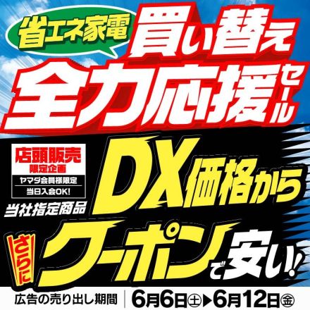 省エネ家電 買い替え全力応援セール